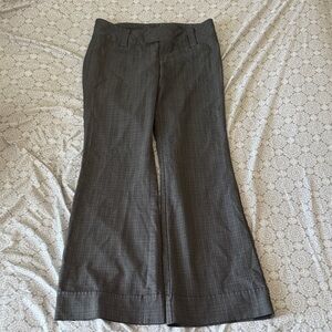 Gray Wide-Leg Trousers